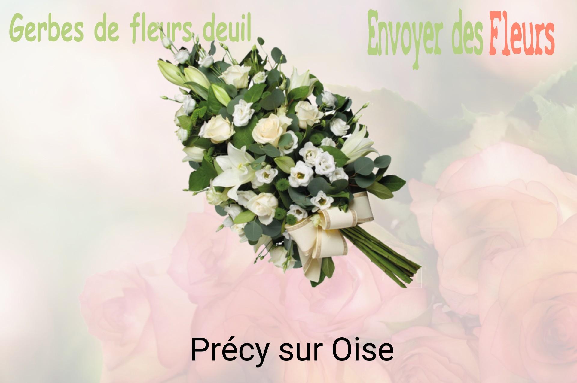 Gerbe de fleurs de deuil livrée à Précy-sur-Oise